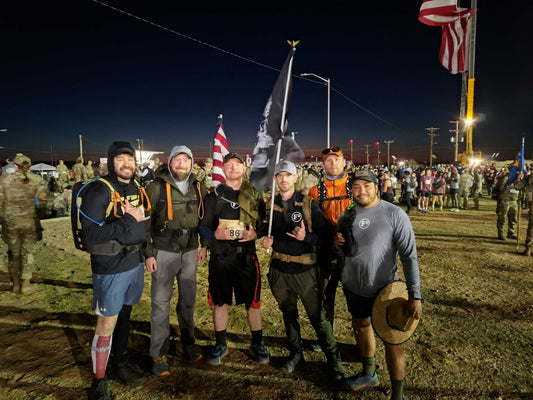F3 ruckers at Bataan Memorial Death March 2025 at White Sands